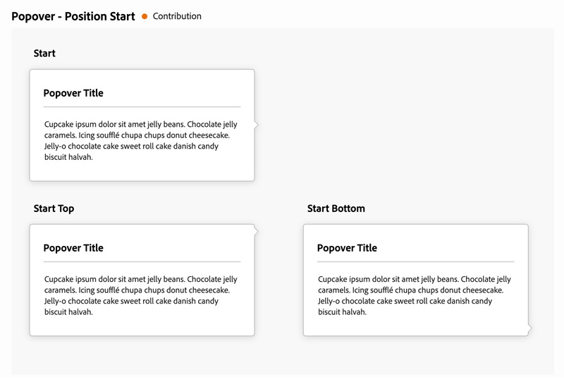 placement variations documentation example