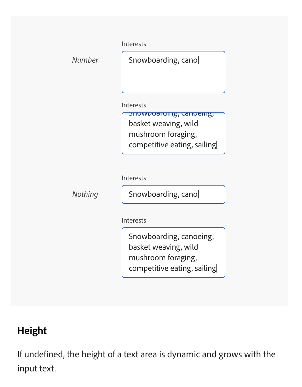 text field