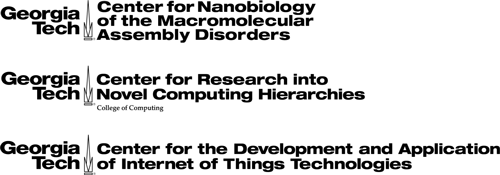 Georgia Institute of Technology logo combined with a college name