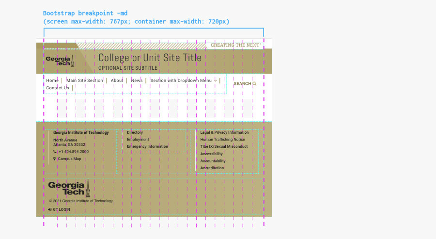 official web theme medium breakpoint
