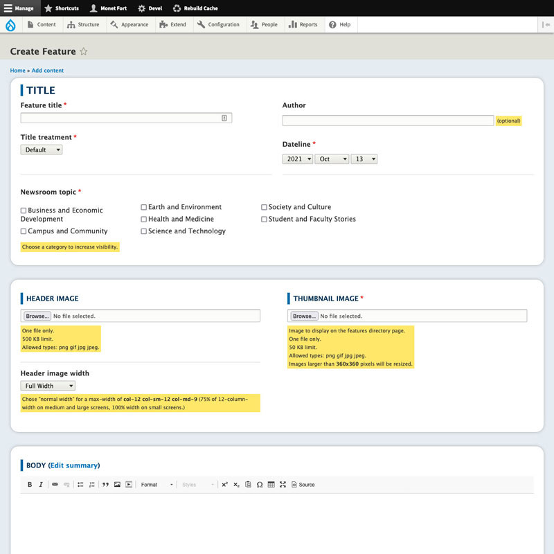 Drupal custom layout tool editor view