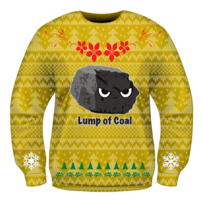 a tacky holiday sweater illustration